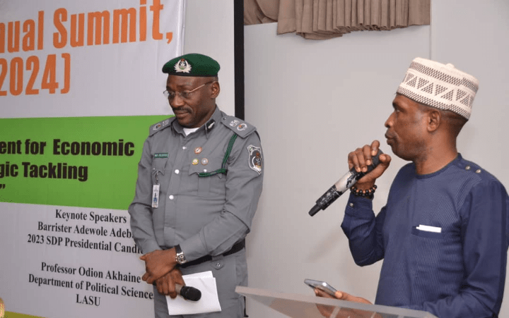 Professor Sylvester Odion Akhaine delivered a lecture titled "Insecurity and the National Economy," highlighting the nexus between insecurity and the worsening economy.