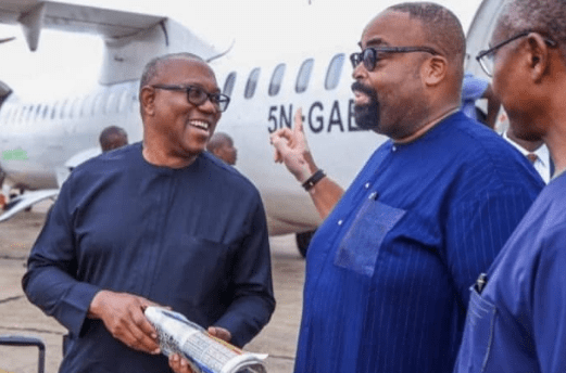 Peter Obi and candidate of the Labour Party in Edo State Governorship Election, Barr Olumide Akpata