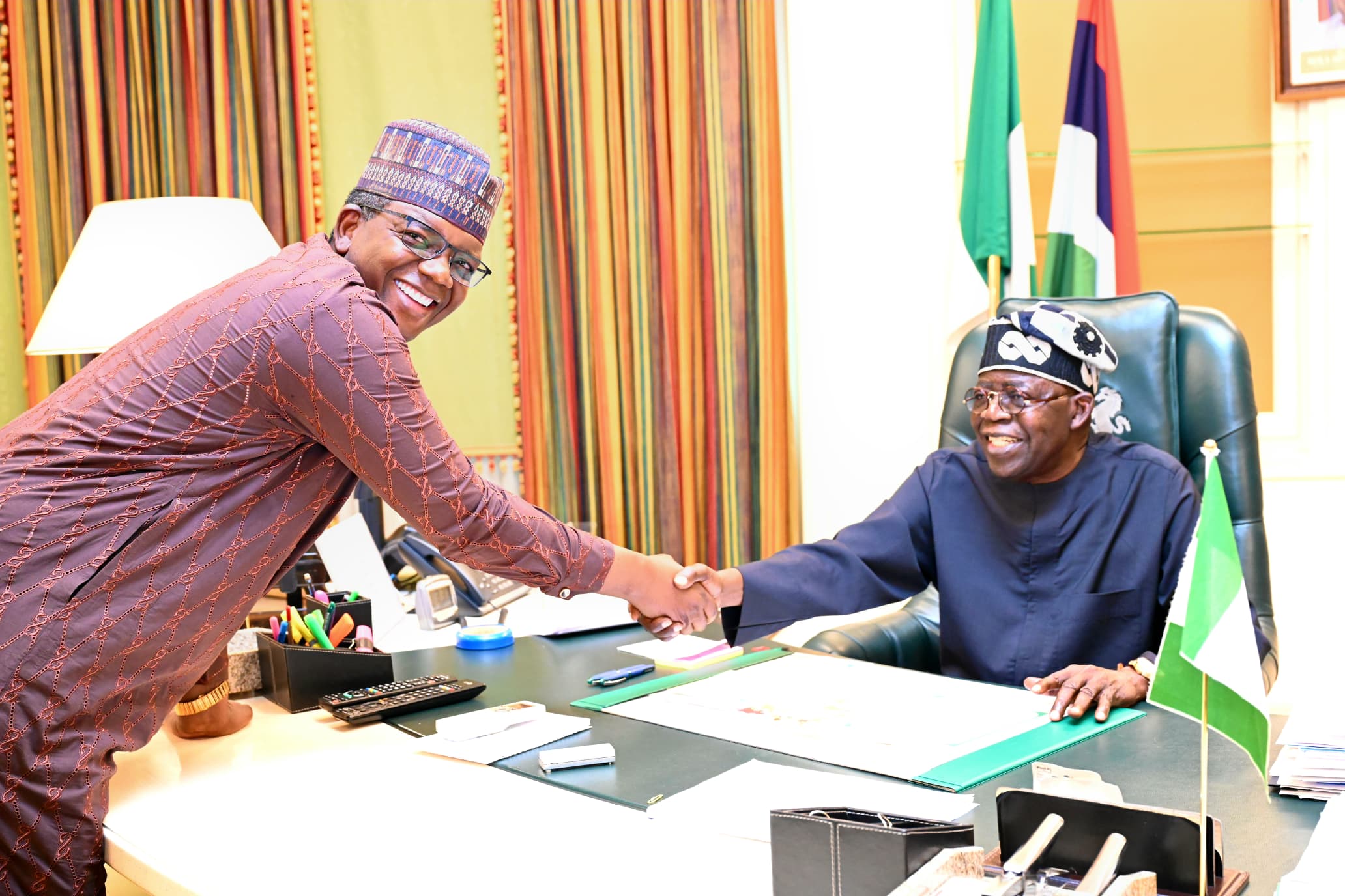 Minister of State for Defence Dr Bello Muhammed Matawalle Briefs President Bola Ahmed Tinubu on Significant Security Progress in North-West, Hails Military Efforts