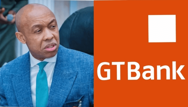 Human Rights Lawyer Chidi Odinkalu and GTBank logo on GTCO Vs Four Journalists
