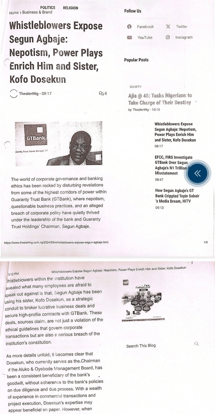 GTBank Vs 4 Journalists 