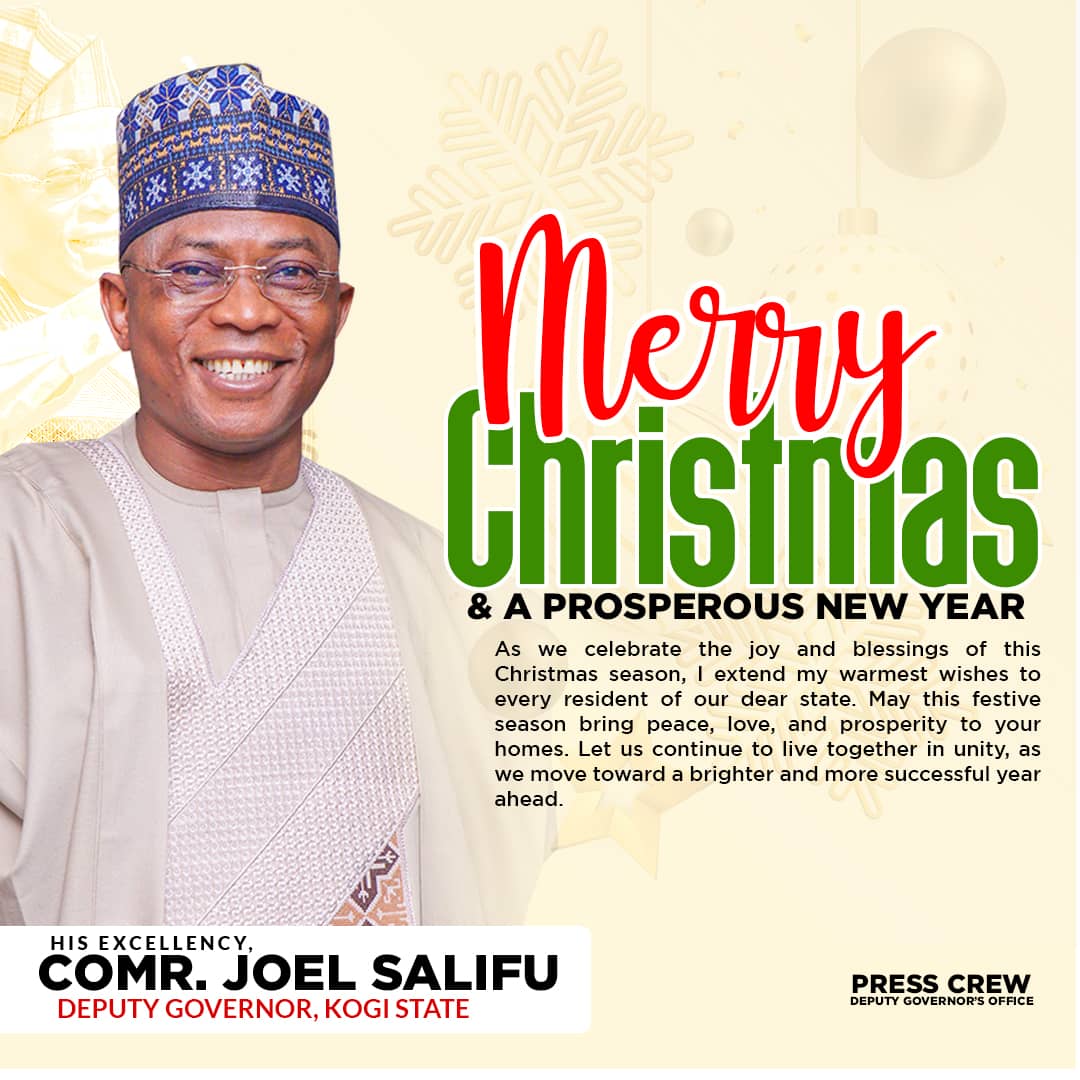 Kogi Deputy Governor Extends Felicitations To Kogites On Christmas, New Year Celebration