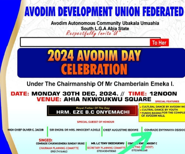 AASU President, His Traditional Ruler, Others Set For 2024 Avodim Day Celebration