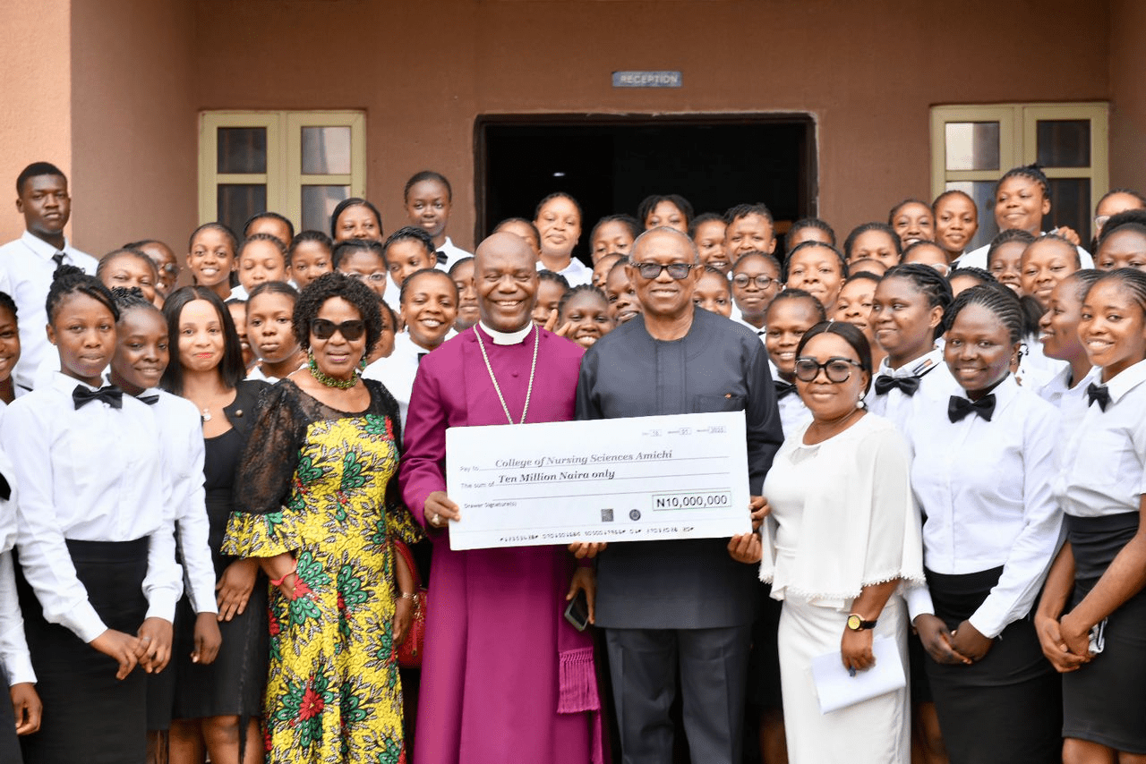 Peter Obi Reaffirms Commitment to Education and Healthcare, Donates ₦10 million to Nursing College