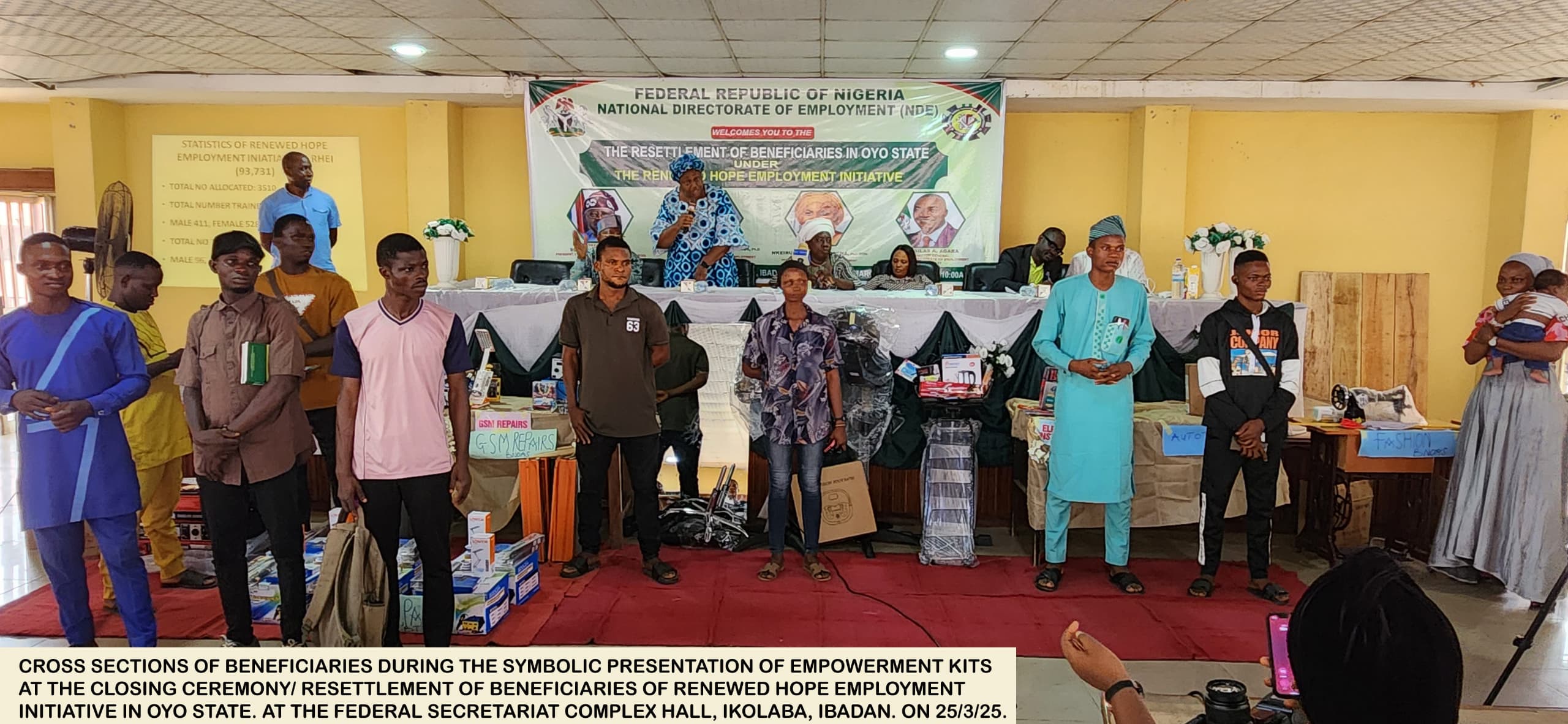 Renewed Hope Initiative: NDE Empowers Trained Beneficiaries in Oyo State