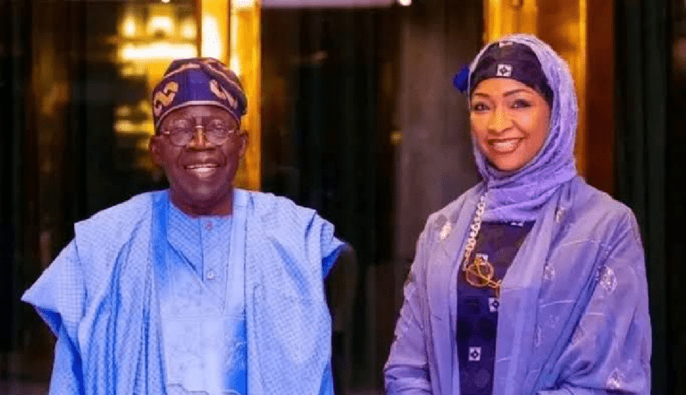 President Bola Ahmed Tinubu and Minister Hannatu Musa Musawa