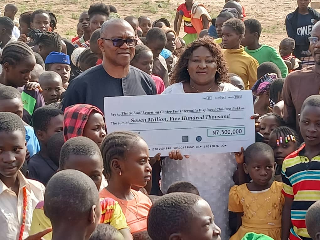 Peter Obi Pays Condolence Visit to Plateau State, Pledges Support After Bokkos Killings, Donates N7.5m to IDP Children