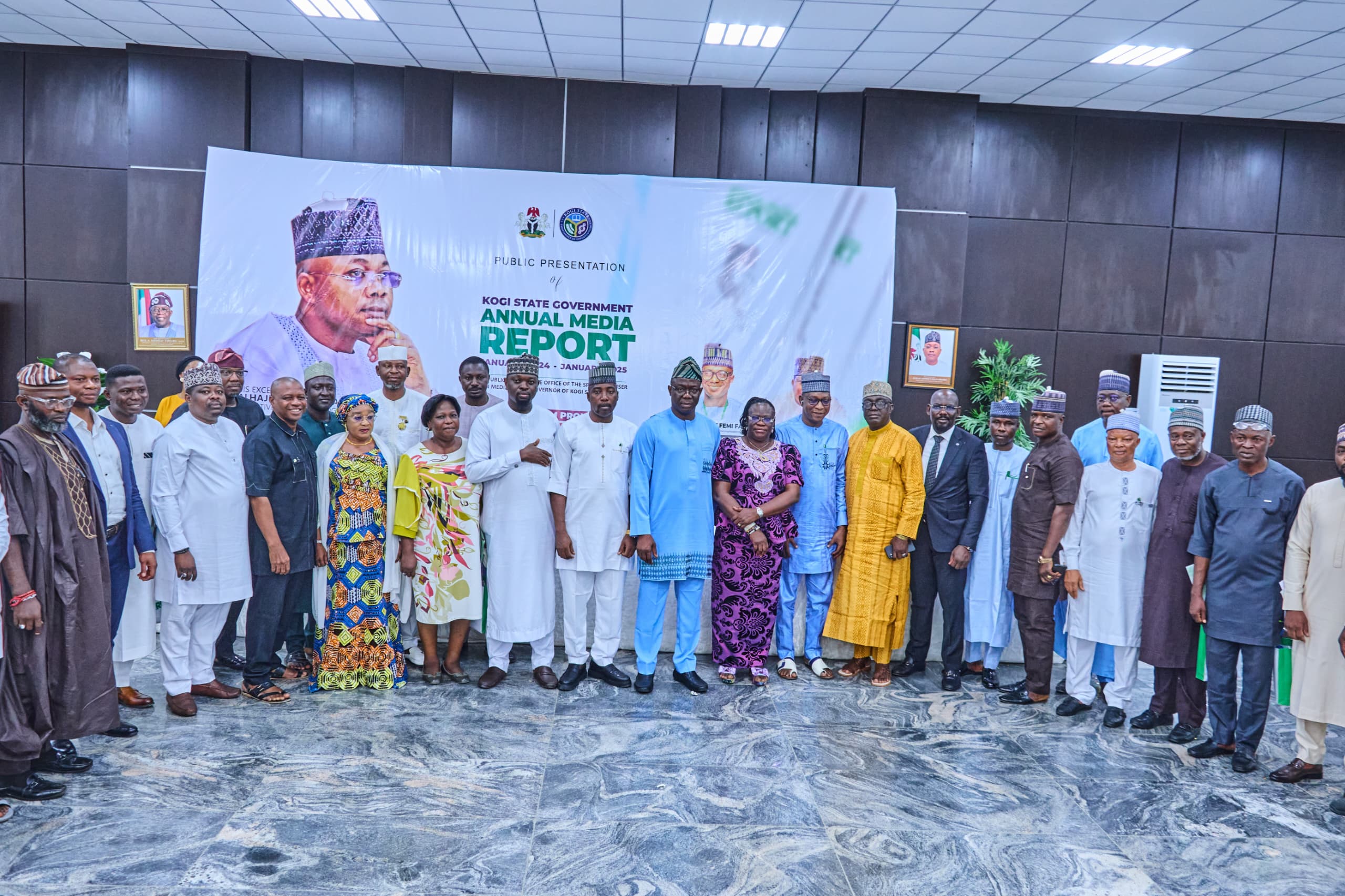 Governor Ododo Unveils First Kogi Annual Media Report, Promises Harmonious Relationship with Journalists