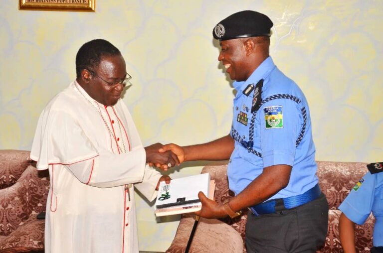 AIG Gyogon Grimah Pays Courtesy Visit to Bishop Matthew Kukah, Seeks Collaboration for Peace in Zone 10
