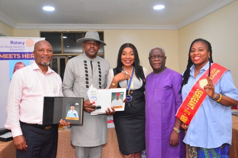 Rotary Club Abuja Sapphire Hosts PAG Dominic Ifidon for Insightful Session on “Closing the Rotary Year Well”