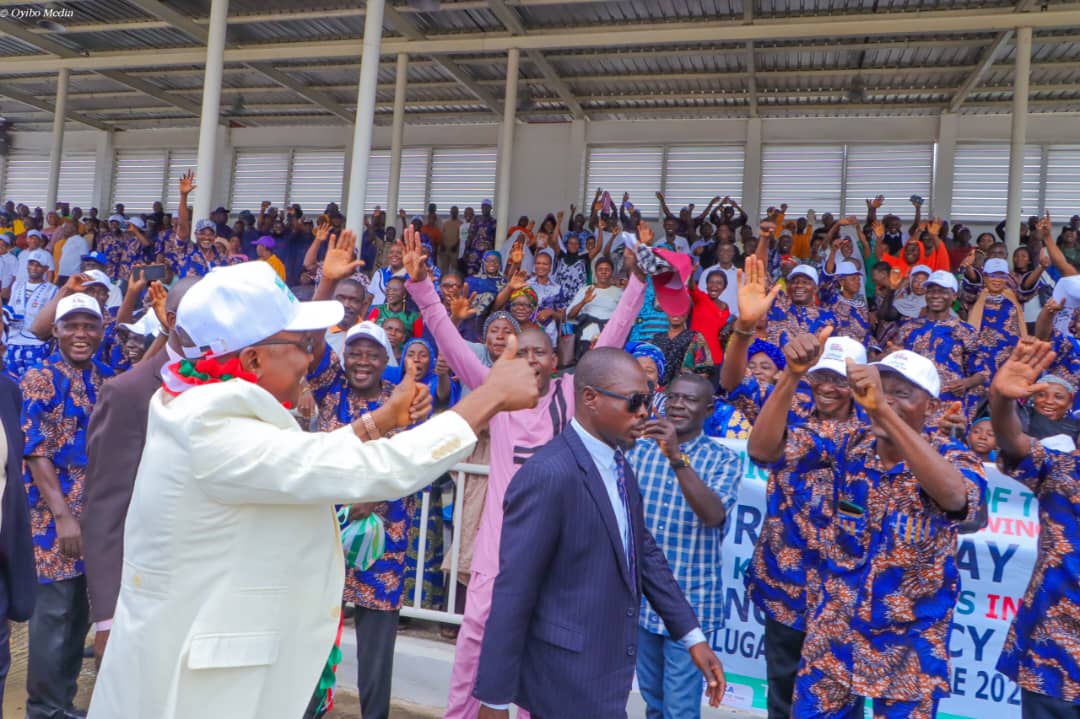 Kogi State Deputy Governor Comrade Joel Salifu on May Day 2025 with workers