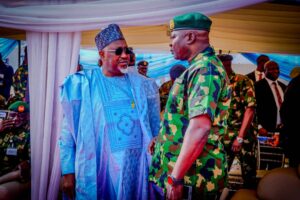 PHOTO NEWS: Defence Minister Badaru Joins VP As NAF Boosts Aerial Capability with Induction of Agusta 109 Helicopters