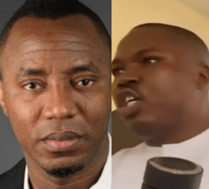 Omoyele Sowore and youth leader James Adama altercation on detention of social media critics