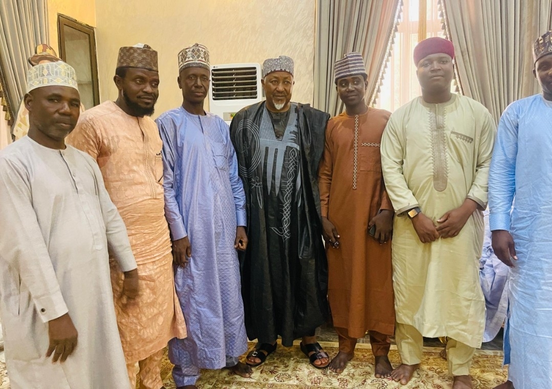 Defence Minister Mohammed Badaru Abubakar Receives APC Songwriters on Eid-El-Kabeer Visit