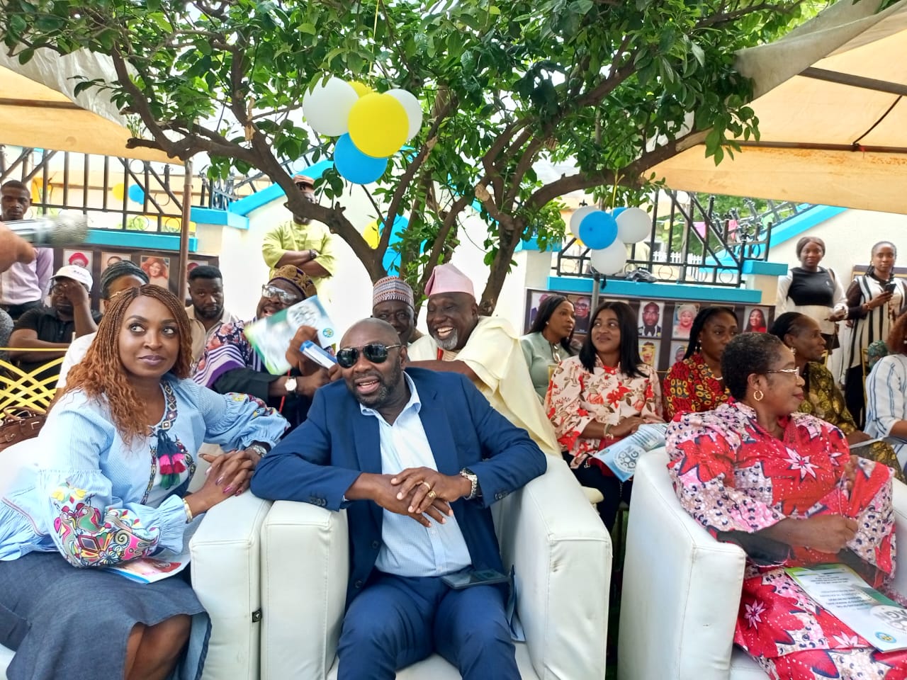 Kate Henshaw and Segun Arinze during the opening of the Abuja National Office of the Actors Guild of Nigeria