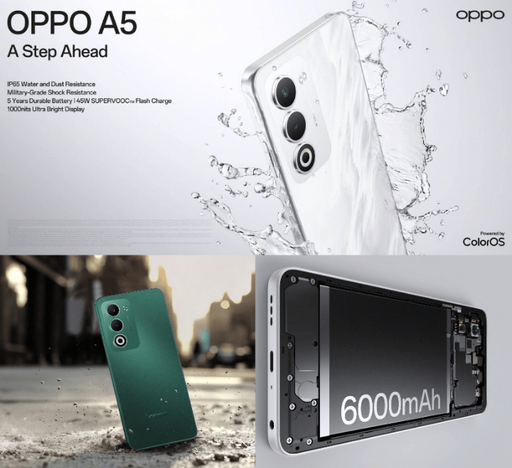 OPPO A5 features