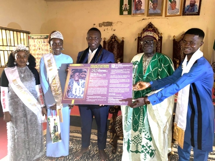 AASU President, Karu Youth Leaders Celebrate HRM Joel Aninge at 25th Coronation Anniversary with Surprise Visit