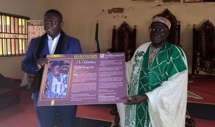 AASU President, Karu Youth Leaders Celebrate HRM Joel Aninge at 25th Coronation Anniversary with Surprise Visit