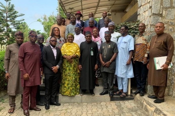 Publish What You Pay Nigeria (PWYP) and the National Stakeholders Working Group (NSWG) on the Nigeria Extractive Industries Transparency Initiative (NEITI) paid a courtesy condolence visit to the Director General of the Nigeria Mining Cadastre Office (NMCO), Engr. Obadiah Simon Nkom.
