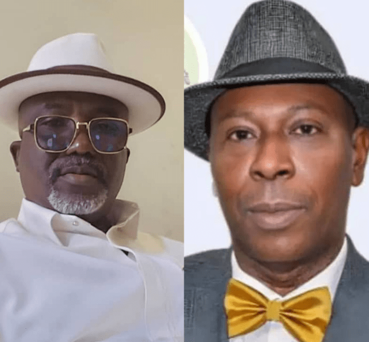 Sir Festus Ahon and Professor Emmanuel Ufuophu-Biri