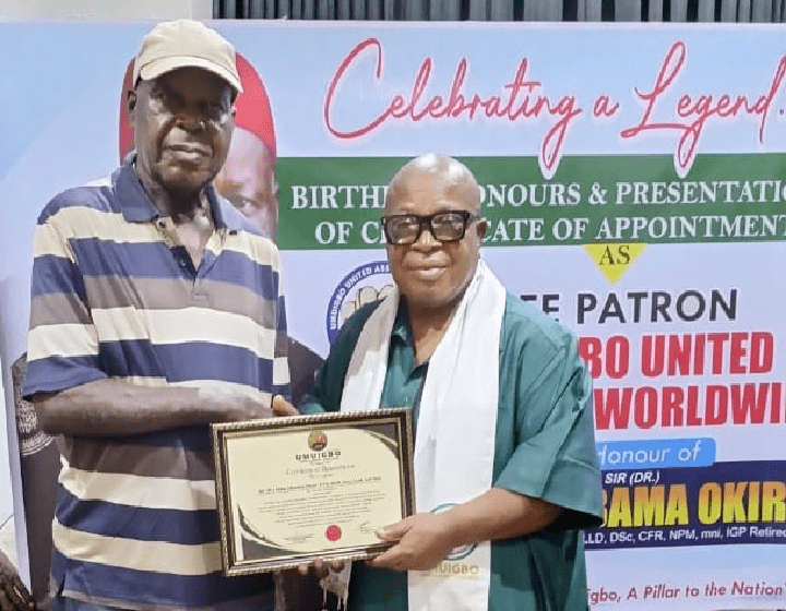 Sir (Dr) Mike Mbama Okiro, CFR and PG, Umuigbo United Assembly Worldwide, Evang. Amb. Raphael C.D. NwaDavid 