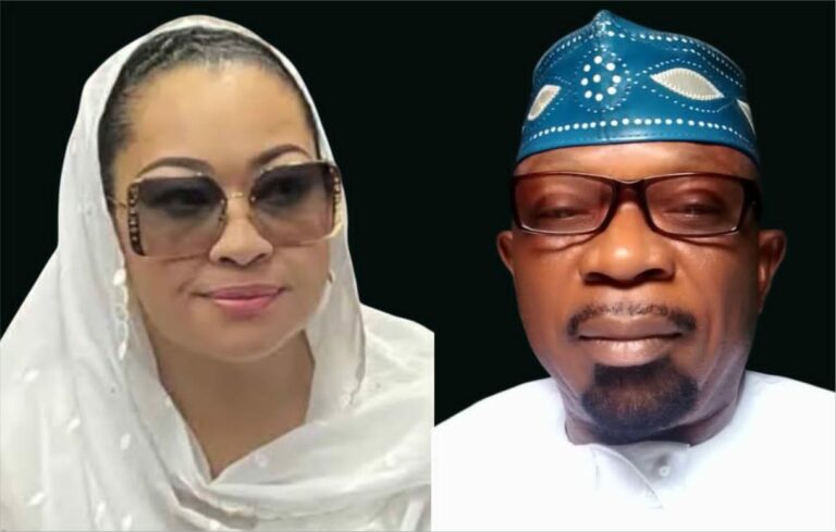 Senator Natasha Akpoti-Uduaghan and Interim National Publicity Secretary, Prince Tony Akeni.