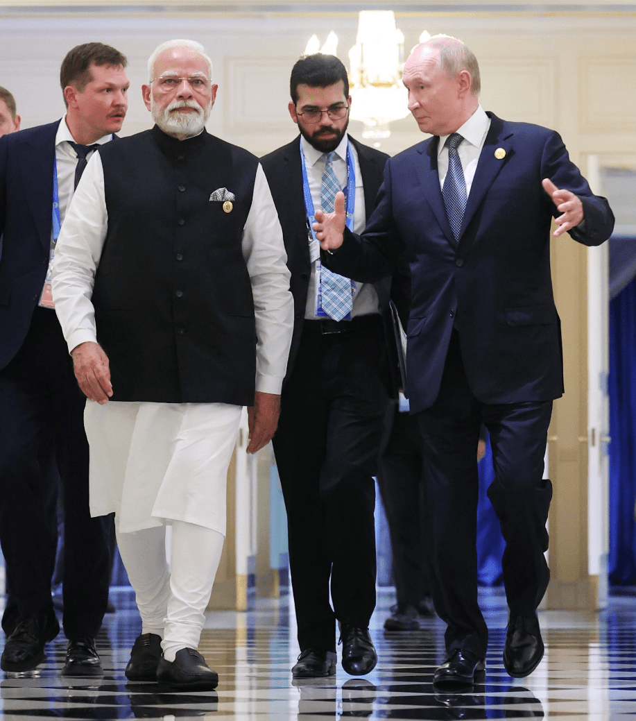 Prime Minister of India Narendra Modi and President of Russia Vladimir