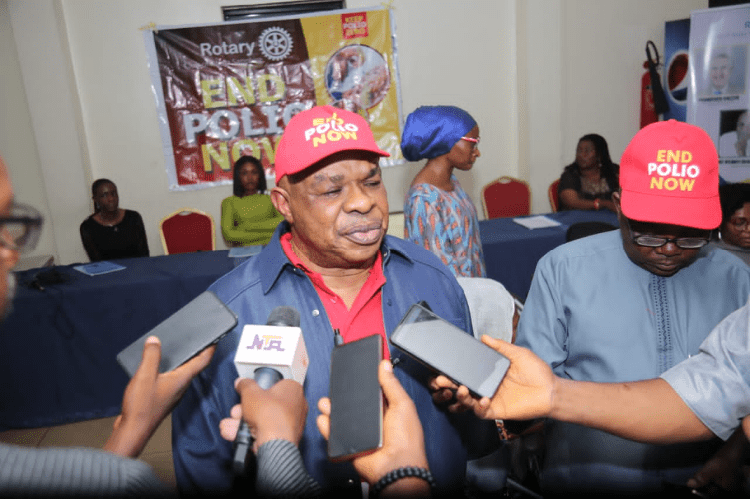 President of the Rotary Club of Abuja Sapphire, Dr. Pat Ifeanyi Oramah