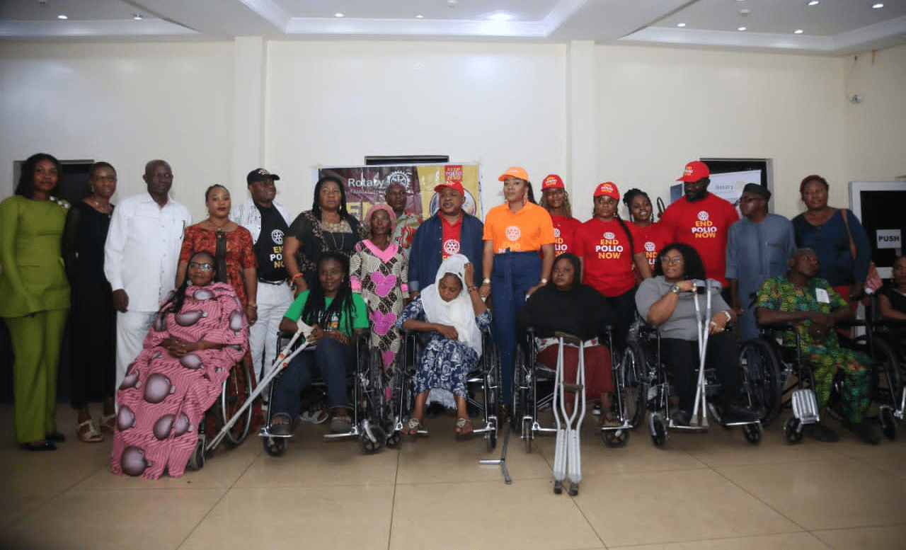 Rotary Club of Abuja Sapphire Donates Wheelchairs to Polio Survivors, Renews Commitment to Total Eradication 