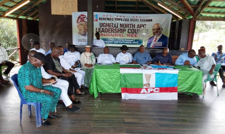 Ughelli North APC inaugurates leadership council, vows to deliver Tinubu, Oborevwori