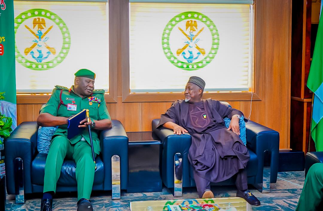 Nigeria's Honourable Minister of Defence, His Excellency Mohammed Badaru Abubakar, CON, mni, on Tuesday, October 28, 2025, received the newly appointed Chief of Defence Staff and the three Service Chiefs during a maiden courtesy visit to his office at the Ministry of Defence Headquarters, Ship House, Abuja.