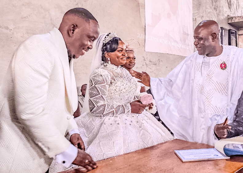 Permanent Secretary of the Ministry of Defence, Mr. Richard Pheelamilo Pheelangwa, was joined by family members, friends, colleagues, and well-wishers on Saturday, December 6, 2025, to celebrate the wedding of his son, Mubarak Pheelangwa, and his bride, Kate, in Abuja.