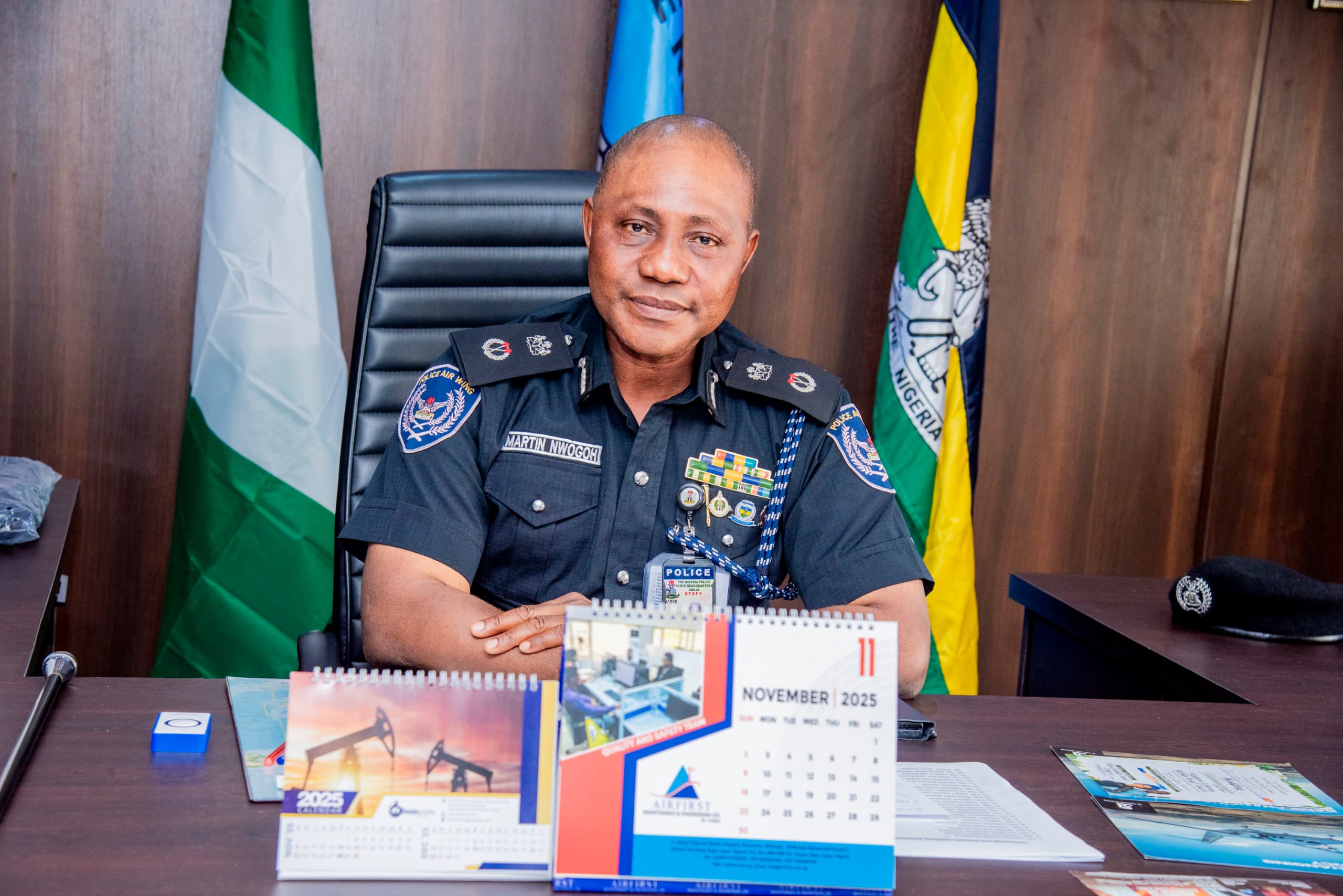 The Commissioner of Police, Police Airwing Department, CP Martins Nwogoh fdc, psc, mnips