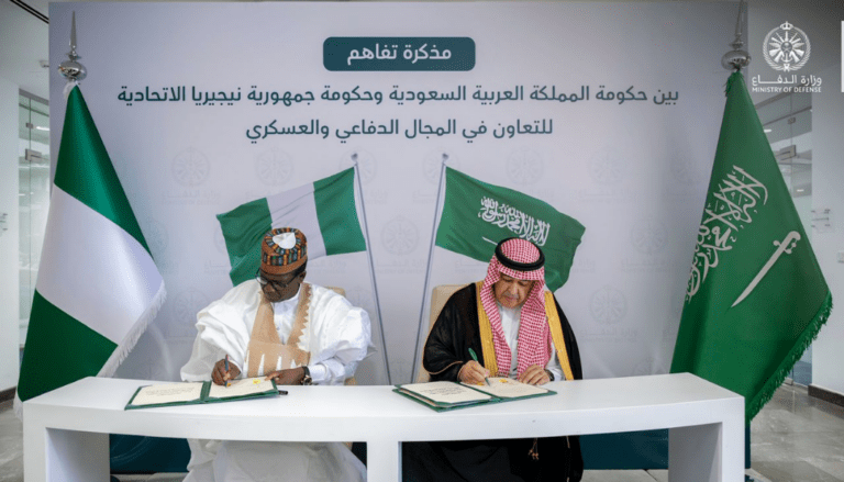 Nigeria and Saudi Arabia Seal Landmark Defence Cooperation Pact
