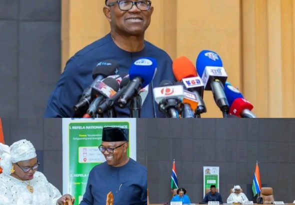 Peter Obi in the Gambia
