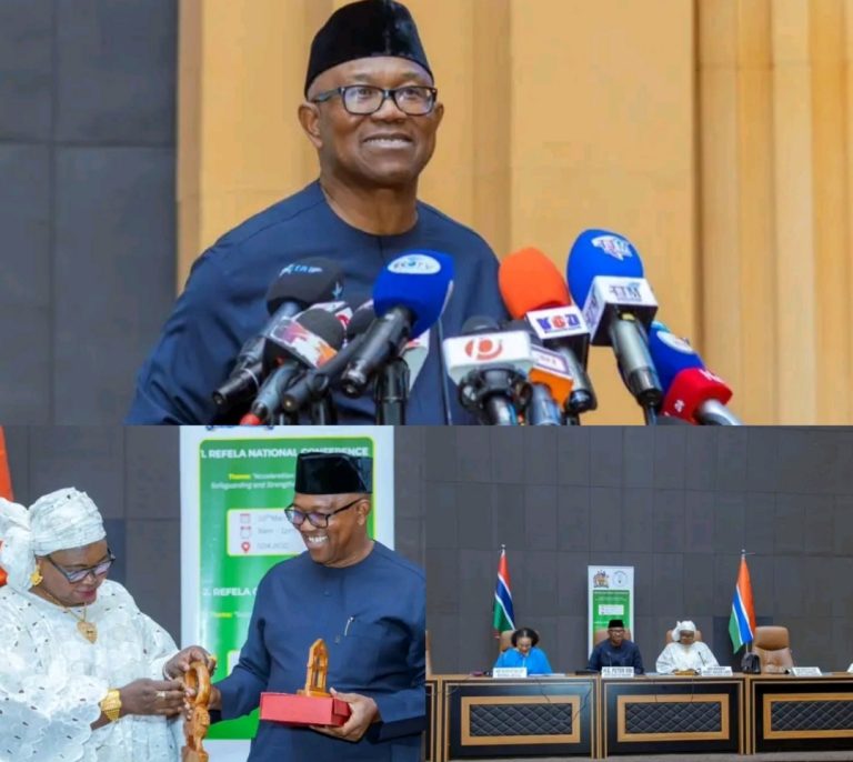Peter Obi in the Gambia