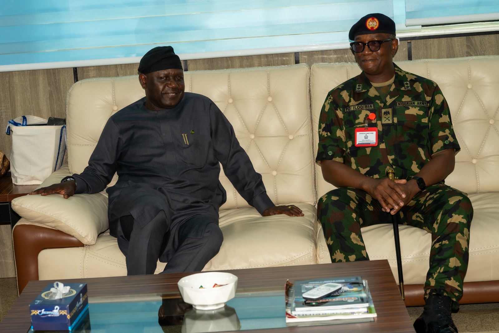 Pheelangwah Seeks Stronger Defence Synergy, Hails Space Administration’s Strategic Role