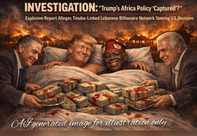 Donald Trump and President Bola Ahmed Tinubu administration INVESTIGATION: “Trump’s Africa Policy ‘Captured’?” — Explosive Report Alleges Tinubu-Linked Lebanese Billionaire Network Steering U.S. Decisions