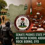 Fresh waves of school abductions in Borno State and Oyo State have triggered renewed urgency in the National Assembly, with Senate Leader Opeyemi Bamidele declaring that the worsening insecurity has strengthened lawmakers’ resolve to fast-track constitutional amendments for the establishment of state police across Nigeria.
